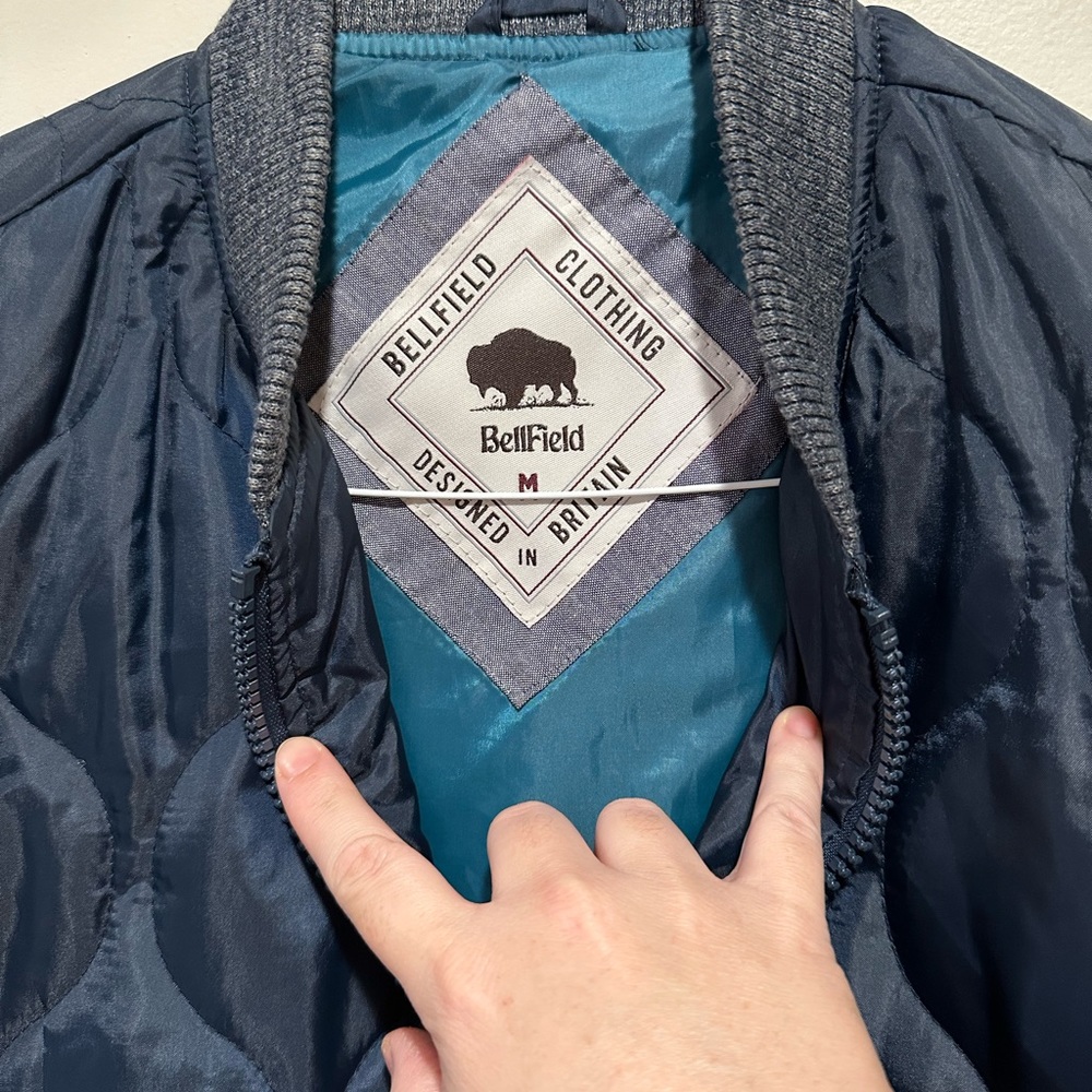 Bellfield navy bomber jacket - Picture 2 of 3